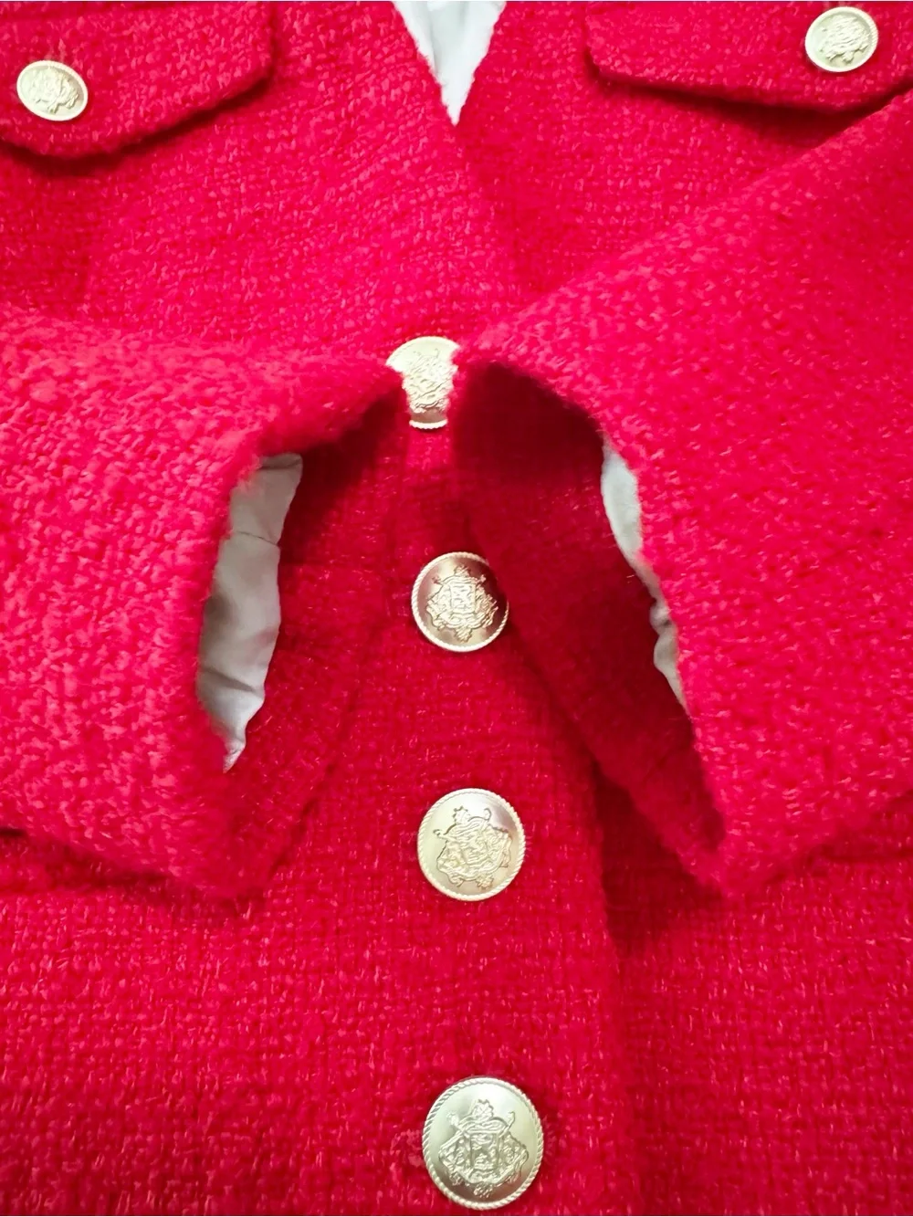 J. Crew Lady Jacket Maritime Tweed Festival Blazer Red 00